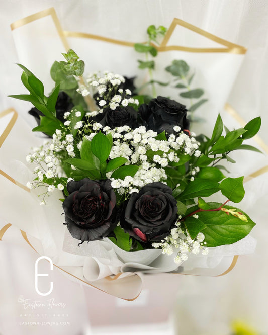Black Rose Bouquet