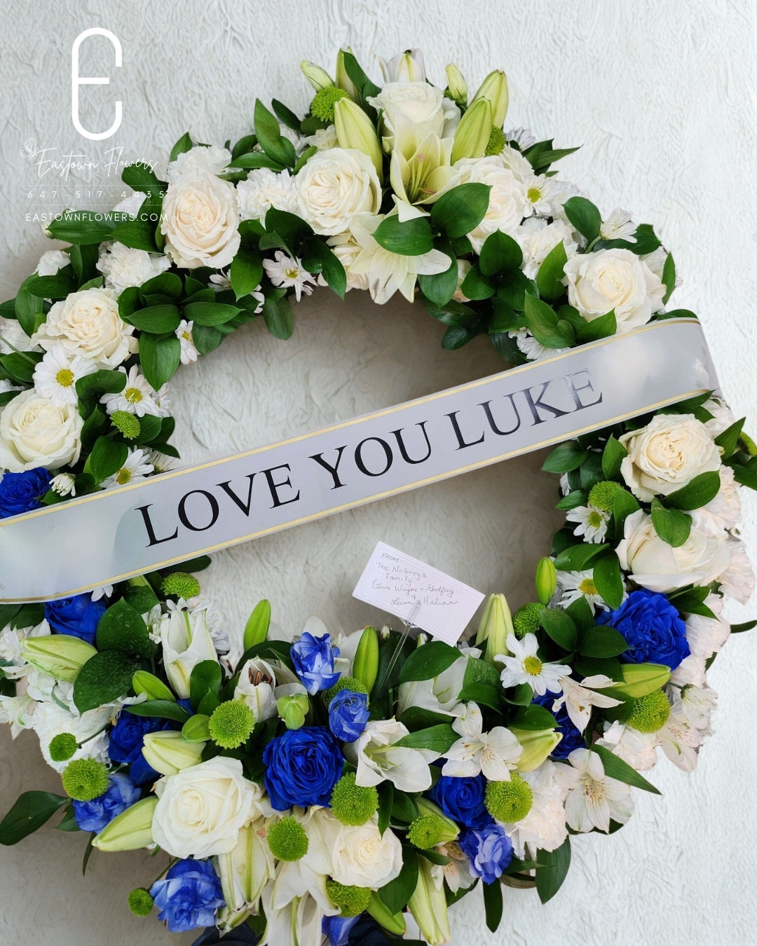 Round Wreath Standing Spray #3