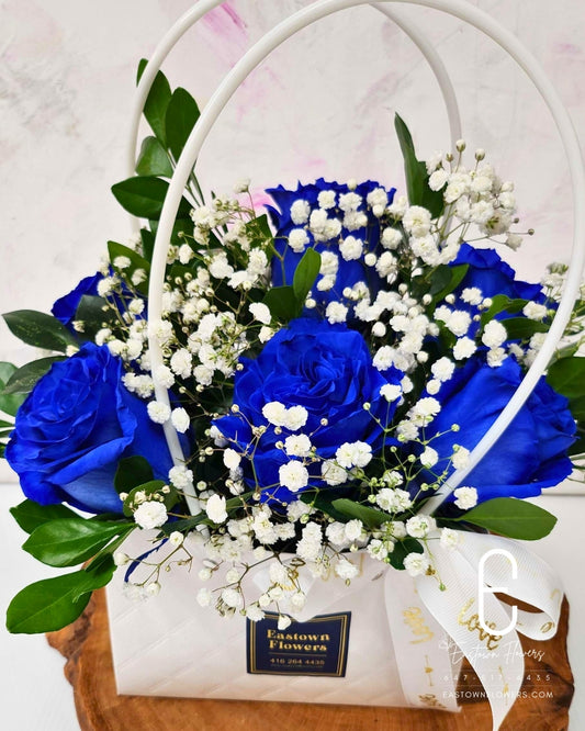 Blue Rose Bag