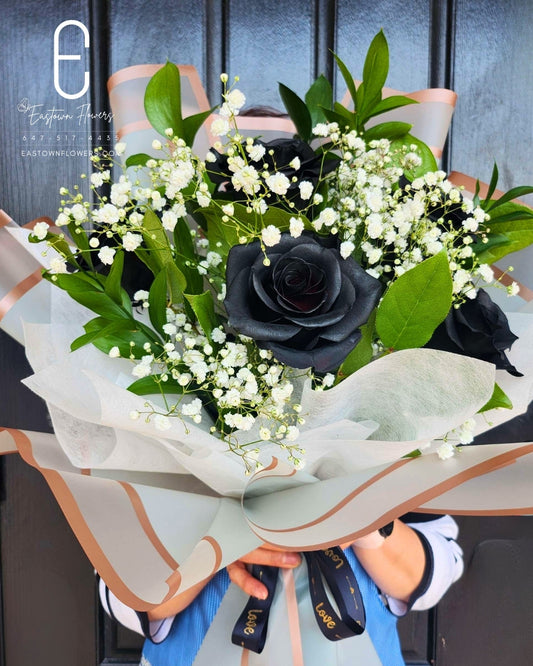Black Rose Bouquet