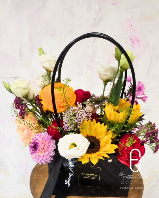 Happiness Delivery Flower Basket