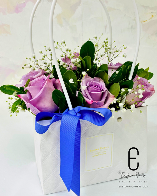 Lavender Roses in the Bag