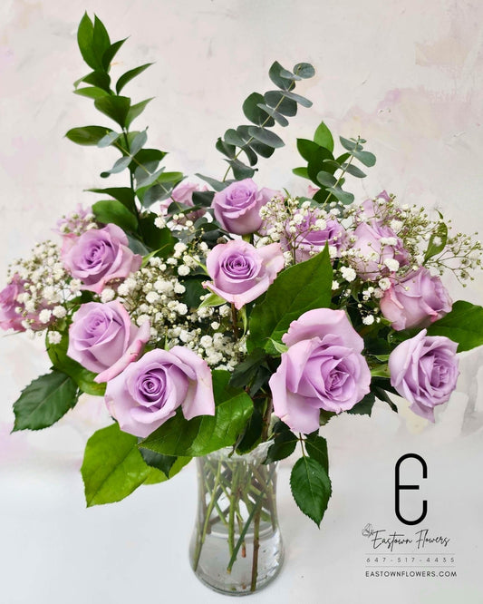 Lavender Rose Vase