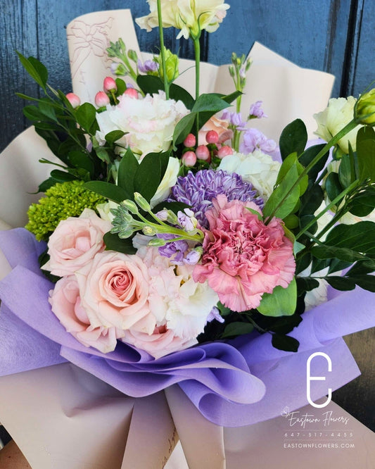 Pink & Lavender White