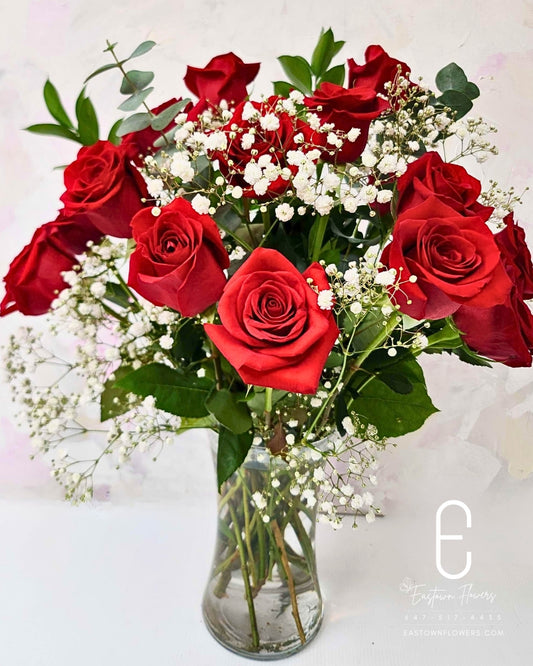 Red Roses Vase