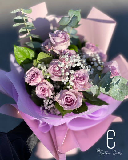 12(Dozen) Lavender Roses Bouquet