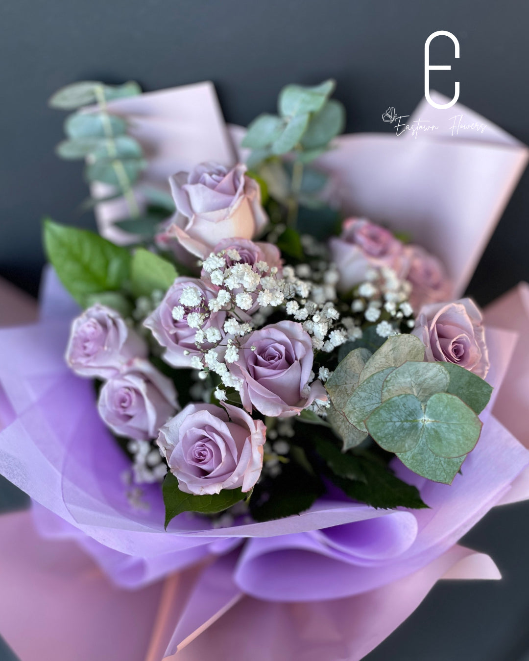 12(Dozen) Lavender Roses Bouquet