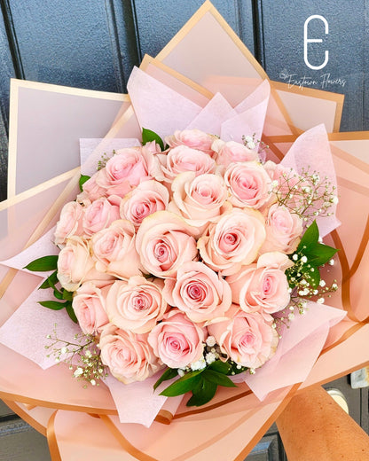 24 Pink Roses Bouquet