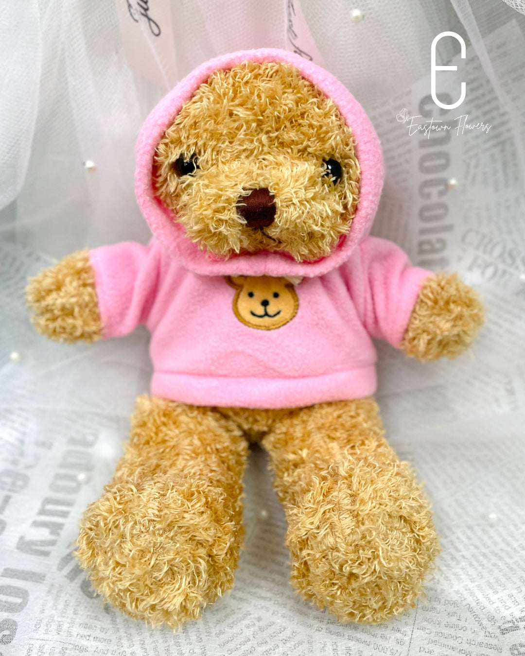 Pink Hoodie Bear Doll