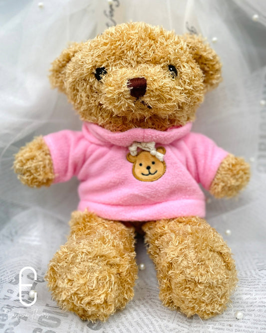 Pink Hoodie Bear Doll