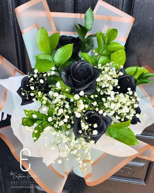 Black Rose Bouquet