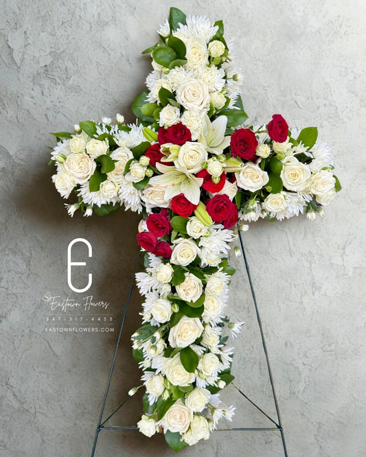 Cross Standing Spray (30")