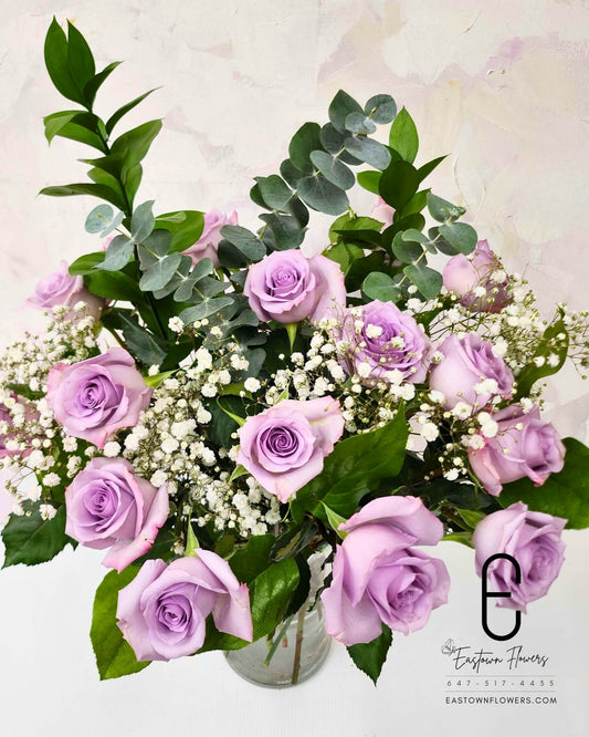Lavender Rose Vase