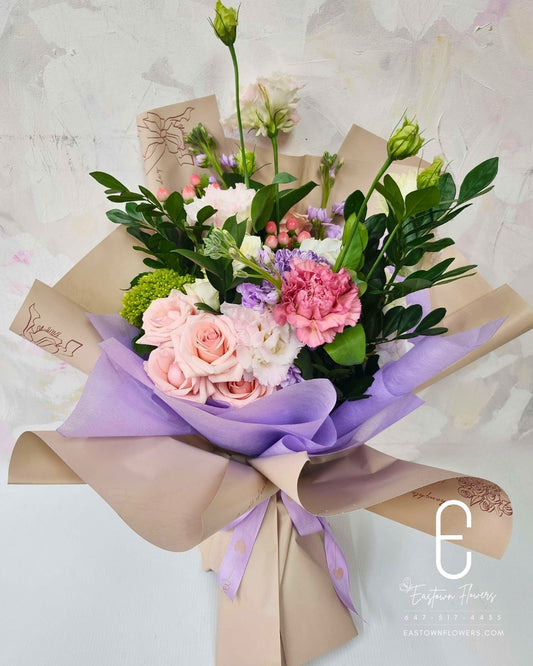 Pink & Lavender White