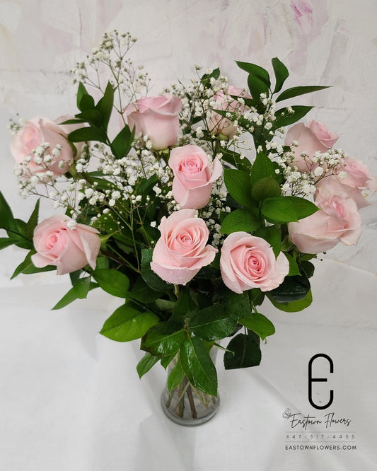 Pink Rose Vase