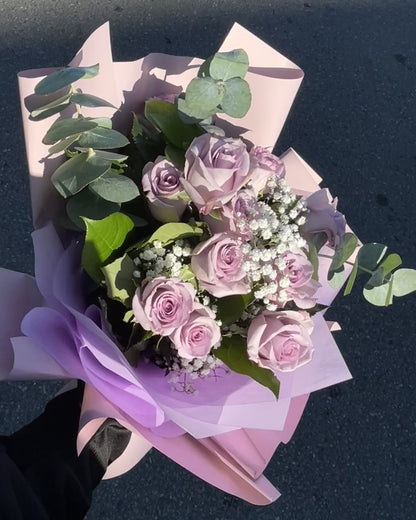 12(Dozen) Lavender Roses Bouquet