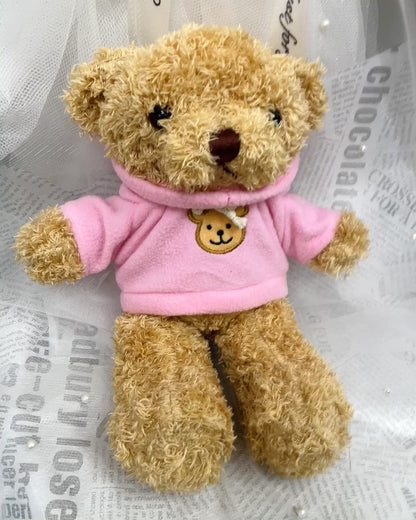 Pink Hoodie Bear Doll