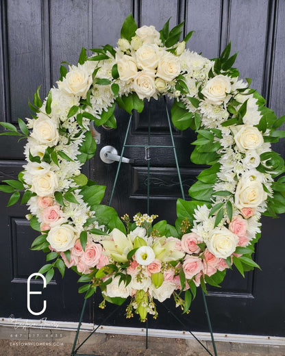 Round Wreath Standing Spray #2