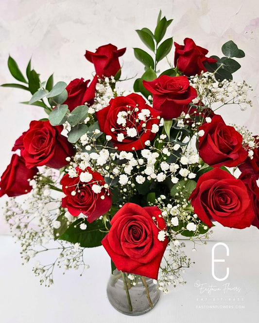 Red Roses Vase