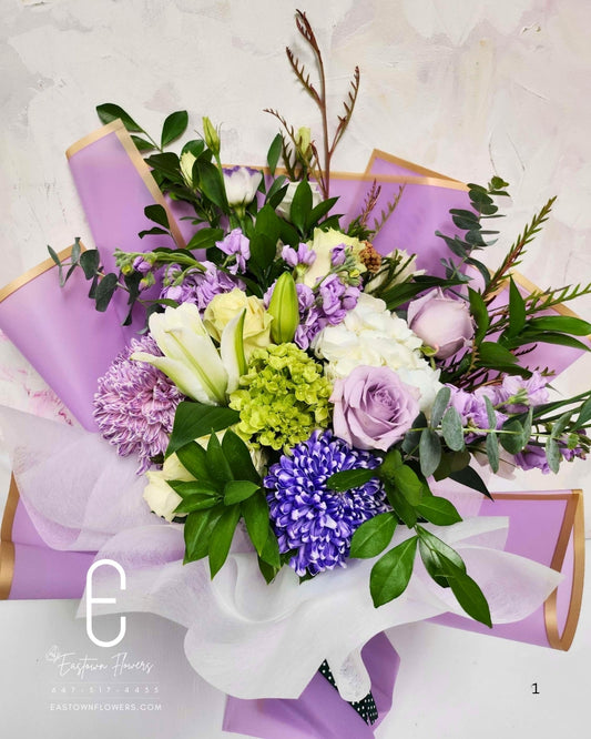 White & Purple Bouquet