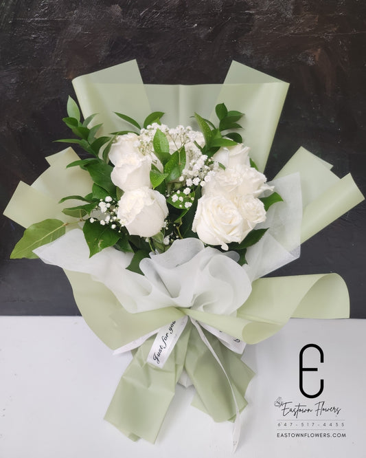 White Rose Bouquet